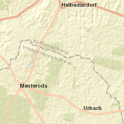 Menteroda Street Map