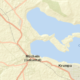 Mücheln Street Map
