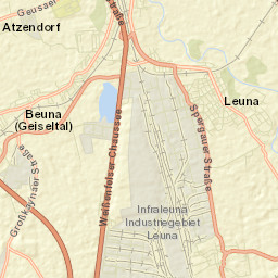 Spergau Street Map