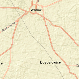 Wołów Street Map