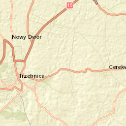 Trzebnica Street Map