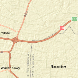 Walichnowy Street Map
