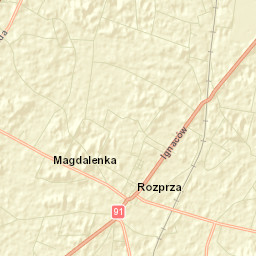 Rozprza Street Map