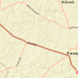 Paradyż Street Map
