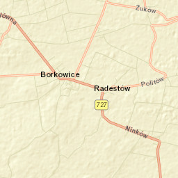 Borkowice Street Map