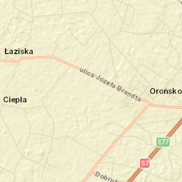 Orońsko Street Map