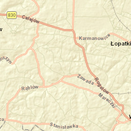 Wąwolnica Street Map