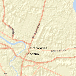 Łęczna Street Map