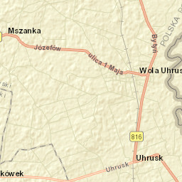 Wola Uhruska Street Map