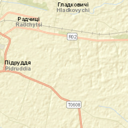 Ovruch Raion Street Map