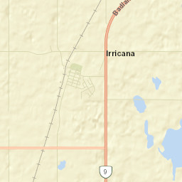 Irricana Street Map