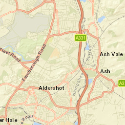 Aldershot Street Map