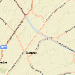 Damme Street Map