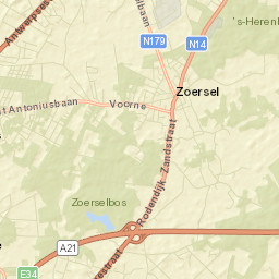 Zoersel Street Map