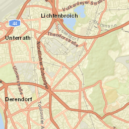 Düsseldorf-Pempelfort Street Map