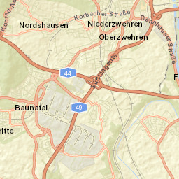 Baunatal Street Map