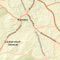 Kamenz Street Map