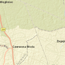 Węgliniec Street Map