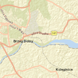 Brzeg Dolny Street Map
