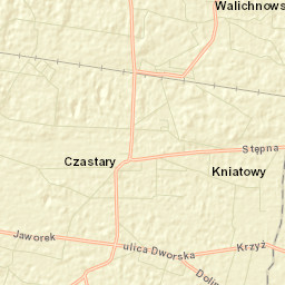 Czastary Street Map