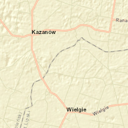 Kazanów Street Map