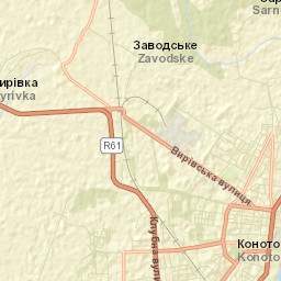 Konotop Street Map