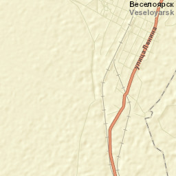 Veseloyarsk Street Map