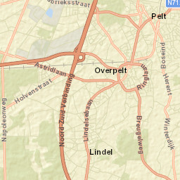 Overpelt Street Map
