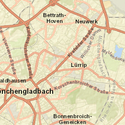 Mönchengladbach Street Map