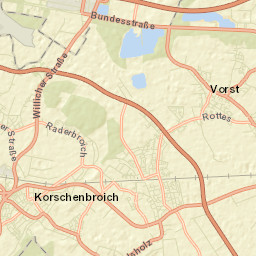Korschenbroich Street Map