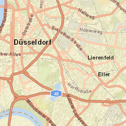 Germany Dusseldorf Street Map