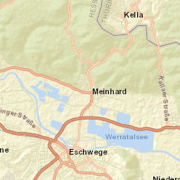 Eschwege Street Map