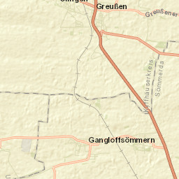 Greußen Street Map
