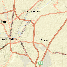 Burgwerben Street Map