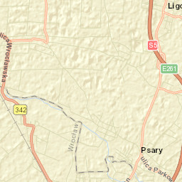 Psary Street Map