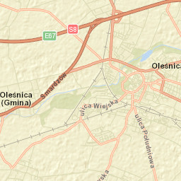 Oleśnica Street Map