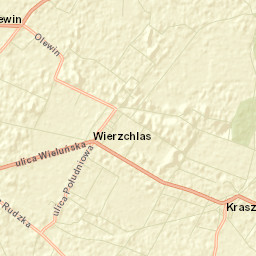 Wierzchlas Street Map