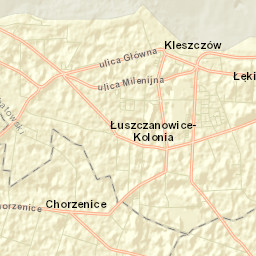 Kleszczów Street Map