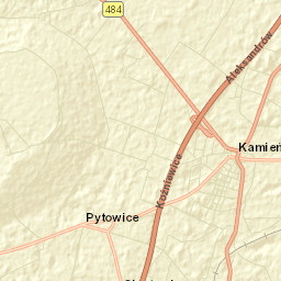 Kamieńsk Street Map
