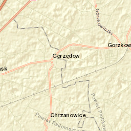 Gorzkowice Street Map