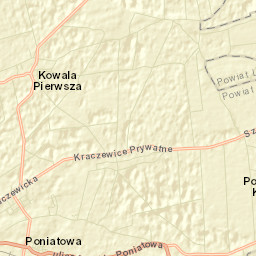 Poniatowa Street Map