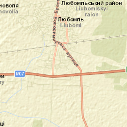 Liuboml Street Map