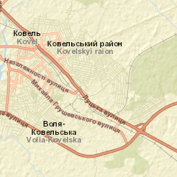 Kovel’s’ka Mis’krada Street Map