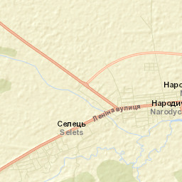 Narodychi Street Map