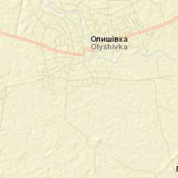 Olyshivka Street Map