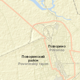 Povorinskiy Rayon Street Map