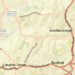 Rusthall Street Map
