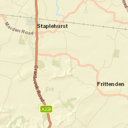 Staplehurst Street Map