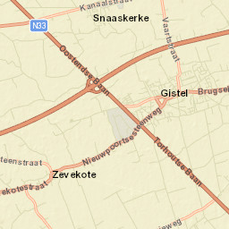 Gistel Street Map