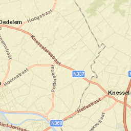 Knesselare Street Map